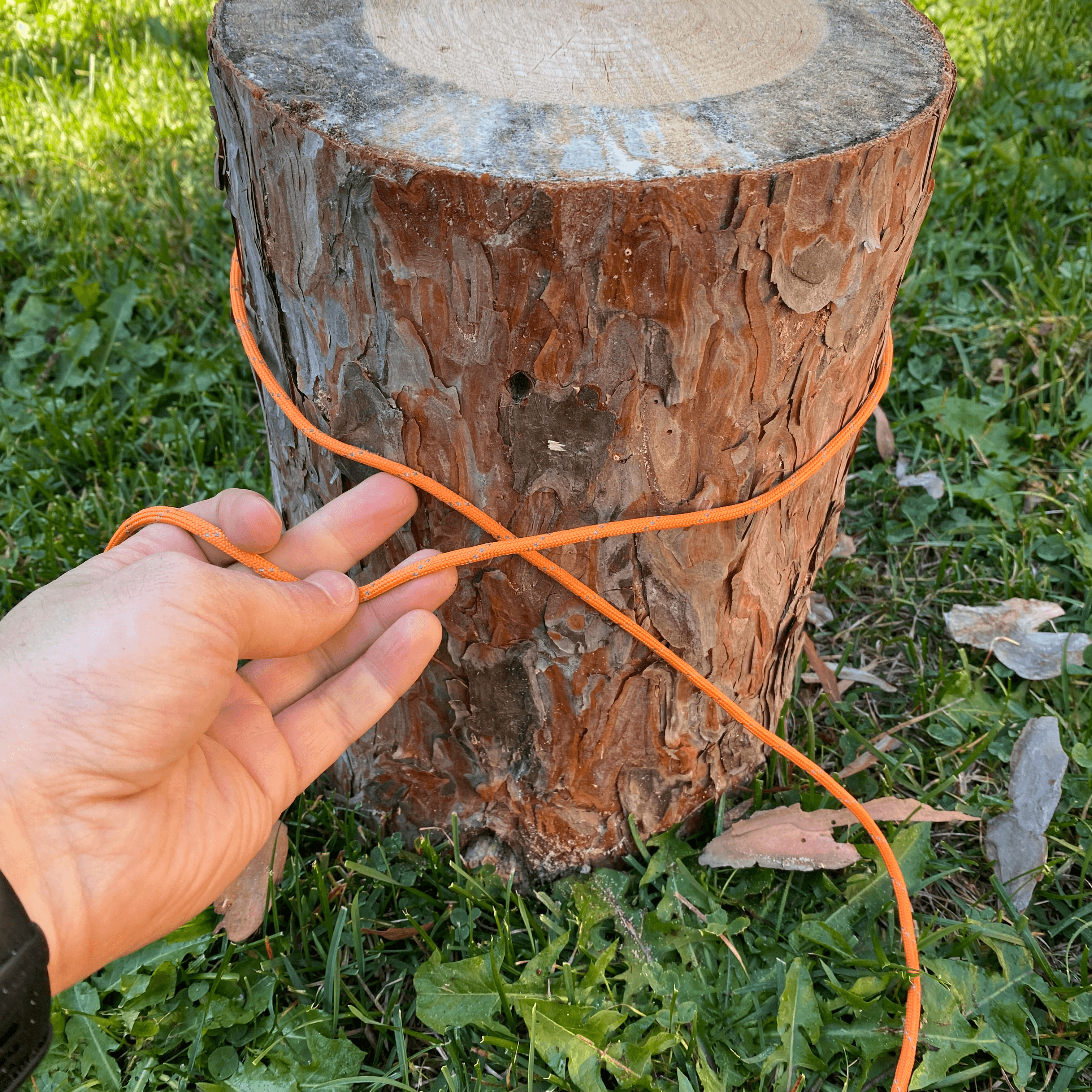 wrap rope around anchor