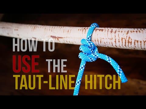 How to use the Taut Line Hitch | How to Use a Hitch Knot | Taut-Line