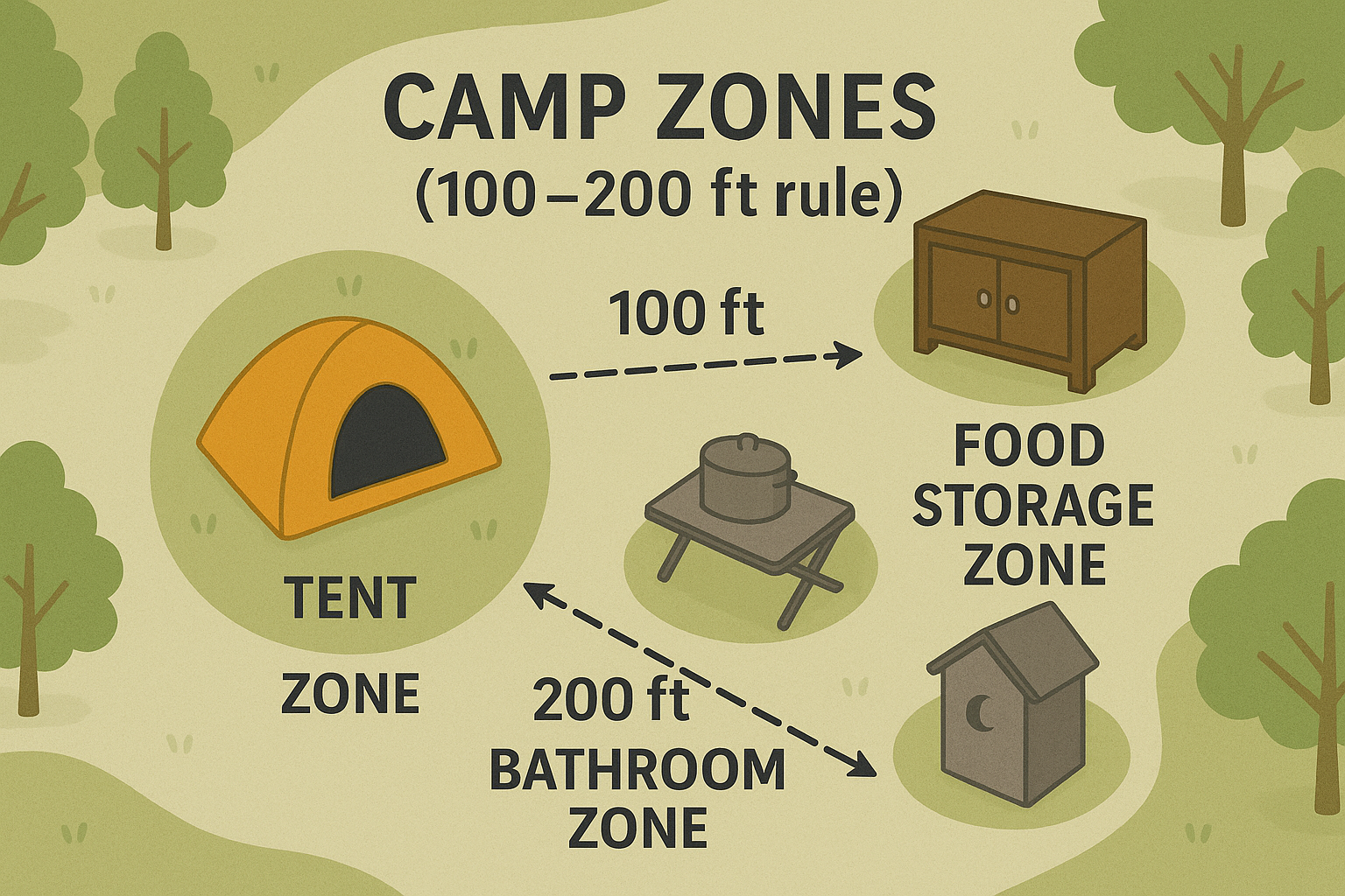 Camp site organization